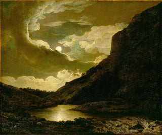 Matlock Tor au clair de lune - Joseph Wright de Derby — artwork view