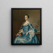 Portrait of Esther Ellison, née Walker - Joseph Wright of Derby — framed artwork on a wall