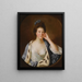Portrait painting of Lucy Stafford, later Mrs. Wilkinson - Joseph Wright of Derby — framed artwork on a wall