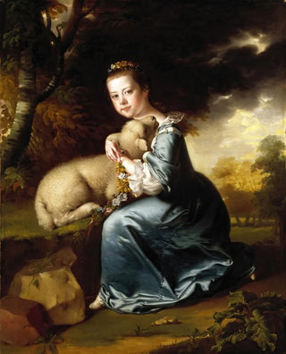 Joseph Wright of Derby - Portrait of Miss Frances Warren.webp