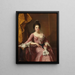 Portrait of a Woman - Joseph Wright of Derby — framed artwork on a wall