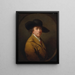 Self-portrait - Joseph Wright of Derby — framed artwork on a wall