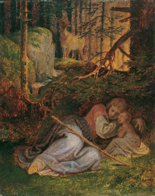 Joseph von Fhrich - Genovevas Rest In The Forest.webp