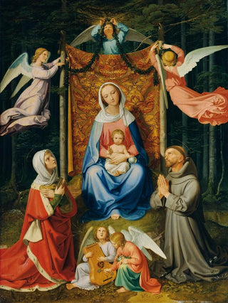 Joseph von Fhrich - Waldesruhe Madonna Mit Kind Hl Adelheid Und Hl Franziskus.webp
