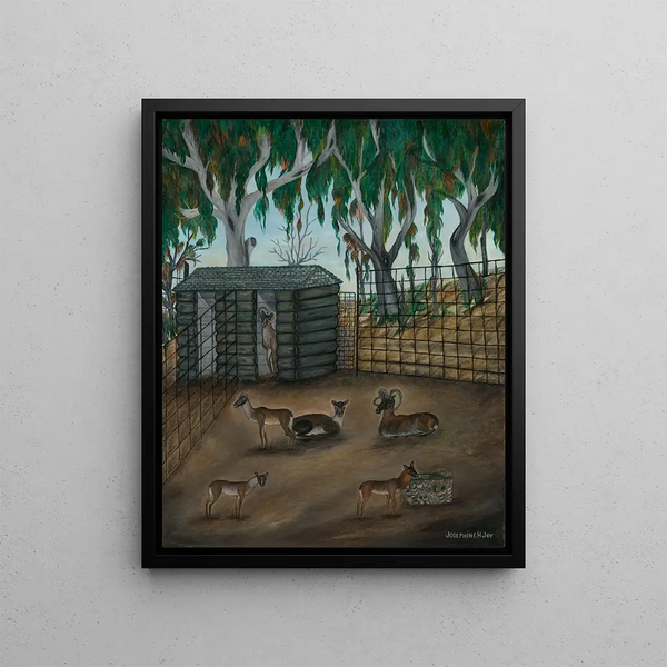 Mouflon Mouton à queue courte - Joséphine Joy — framed artwork on a wall