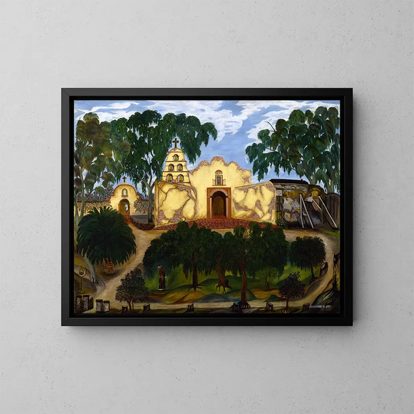 Mission de San Diego - Josephine Joy — framed artwork on a wall