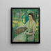 Molly Dougherty in the Orchard - Josephine Miles Lewis — framed artwork on a wall