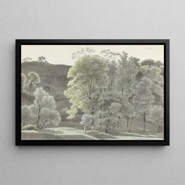 Trees in the vicinity of Subiaco - Josephus Augustus Knip — framed artwork on a wall