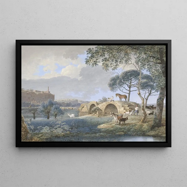 View near Tours - Josephus Augustus Knip — framed artwork on a wall