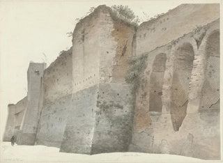 The Aurélien Wall in Rome - Josephus Augustus Knip — artwork view