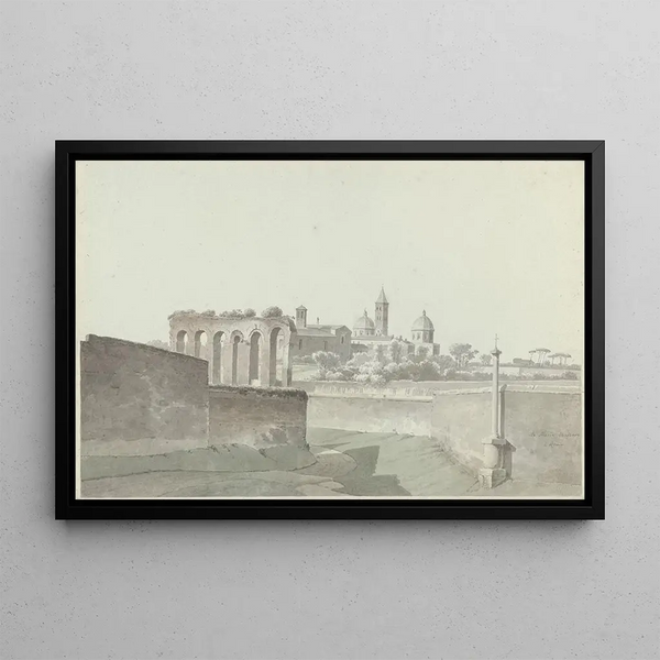 La Basilique Sainte-Marie-Majeure à Rome - Josephus Augustus Knip — framed artwork on a wall