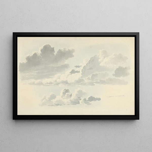 Études de nuages - Josephus Augustus Knip — framed artwork on a wall
