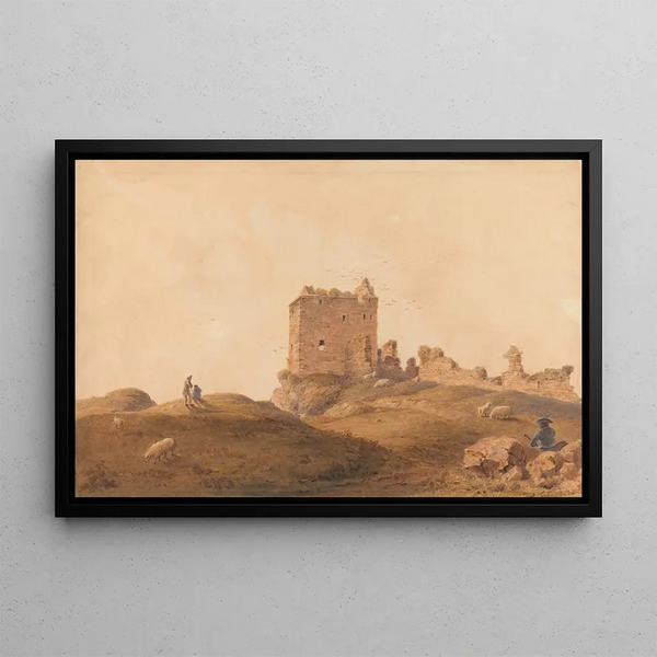 Château de Tarbert - Joshua Cristall — framed artwork on a wall