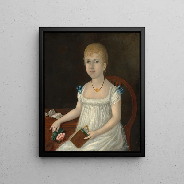 Adelina Morton - Joshua Johnson | Painting Source: Tableau Adelina Morton - Joshua Johnson — framed artwork on a wall