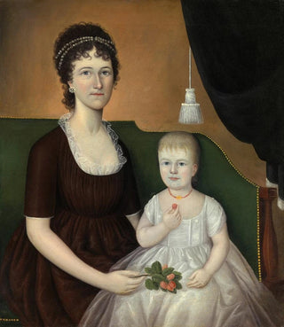 Joshua Johnson - Elizabeth Grant Bankson Beatty Mrs James Beatty and Her Daughter Susan.webp