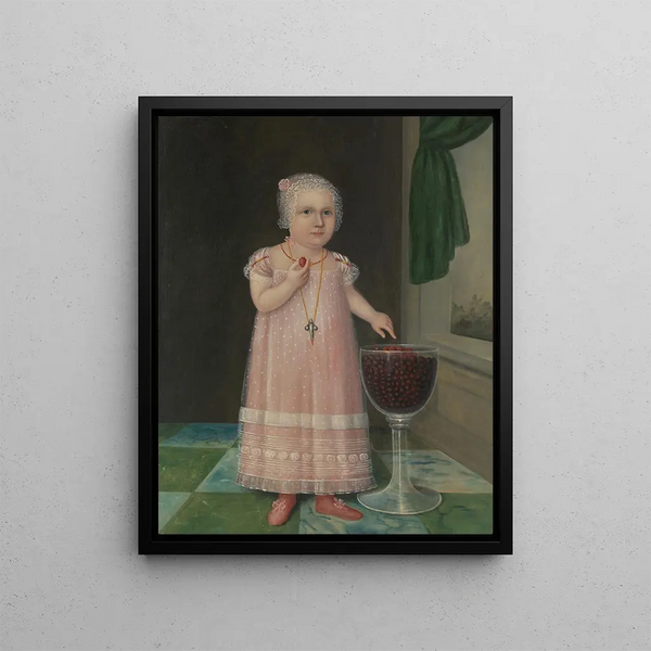 Nom d'Emma Van - Joshua Johnson — framed artwork on a wall