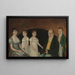 Family Group Painting - Joshua Johnson — framed artwork on a wall