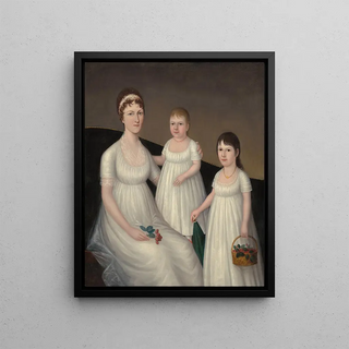 Joshua Johnson - Grace Allison McCurdy Mrs Hugh McCurdy and Her Daughters Mary Jane and Letitia Grace.webp