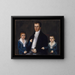 John Jacob Anderson and sons John and Edward - Joshua Johnson — framed artwork on a wall