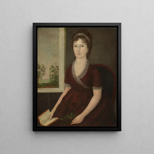 Sarah Ogden Gustin - Joshua Johnson — framed artwork on a wall