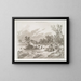 The Bolling Dam near Petersburg, Virginia - Joshua Shaw — framed artwork on a wall