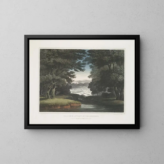 Chutes de Saint-Antoine sur le Mississippi - Joshua Shaw — framed artwork on a wall