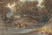 Landscape painting with deer in North Carolina - Joshua Shaw — artwork view