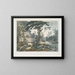 La rivière Passaic en dessous des chutes - Joshua Shaw — framed artwork on a wall