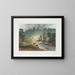View of Wisahiccon, Pennsylvania - Joshua Shaw — framed artwork on a wall