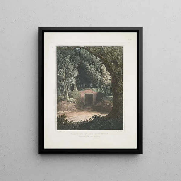 The Washington Tomb, Mount Vernon - Joshua Shaw — framed artwork on a wall