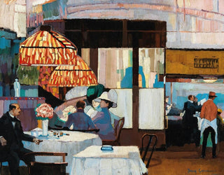 Interior Coffee Shop Painting - Josse Goossens — artwork view