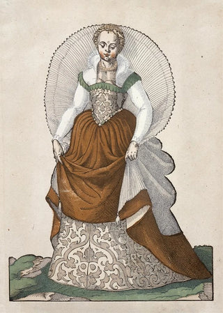 Foemina ex Praecipua Nobi du Trachtenbuch de Nuremberg - Jost Amman — artwork view