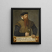 Portrait of a bearded man - Jost Amman — framed artwork on a wall