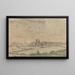 View of Scherpenheuvel Brabant Flamand - Josua de Grave — framed artwork on a wall