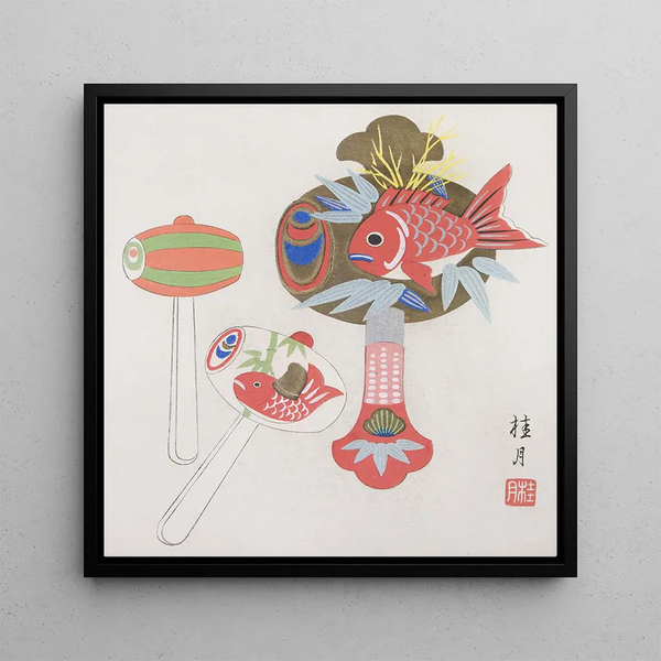 Popular Japanese Toys Kydo Gangu Sh Haru Pl02 - Yamashita Hakuba — framed artwork on a wall
