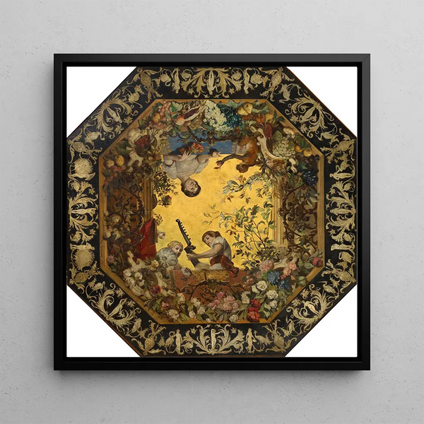 Players of the Lute - Hugo Charlemont — framed artwork on a wall