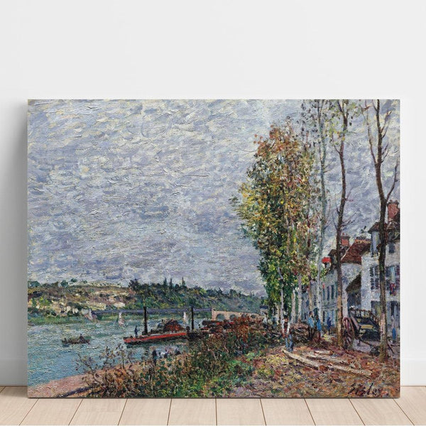 Reproduction of the painting Foggy Day in Saint-Mammès - Alfred Sisley