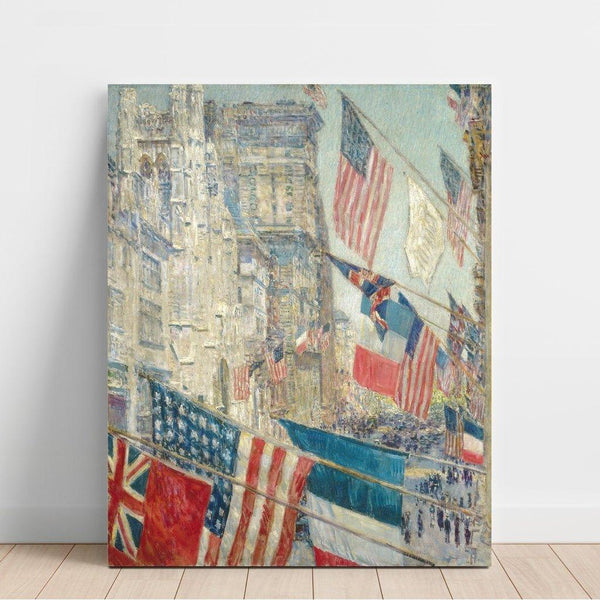 Reproduction of the painting Journée des alliés - Childe Hassam