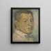 Portrait of a Man - József Árpád Murmann — framed artwork on a wall