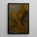 Mountain landscape painting with a waterfall - Józef Bożetech Klemens — framed artwork on a wall