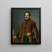 Portrait Painting of Antal Roch - Józef Bożetech Klemens — framed artwork on a wall