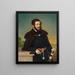 Portrait painting of E. Szmrecsnyi - Józef Bożetech Klemens — framed artwork on a wall