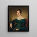 Portrait of Mrs. Juppov - Józef Bożetech Klemens — framed artwork on a wall