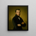 Portrait painting of citizen Podbrady A. Jupp - Józef Bożetech Klemens — framed artwork on a wall
