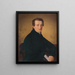 Portrait of a revivalist - Józef Bożetech Klemens — framed artwork on a wall