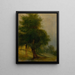 Trees on a slope - Józef Bożetech Klemens — framed artwork on a wall