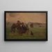 Avant la tempête, esquisse pour le tableau Tempête - Józef Chełmoński — framed artwork on a wall