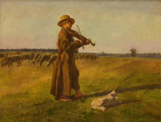 The Cow Fisherman - Józef Chełmoński — artwork view