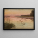 Lake at Twilight - Józef Chełmoński — framed artwork on a wall