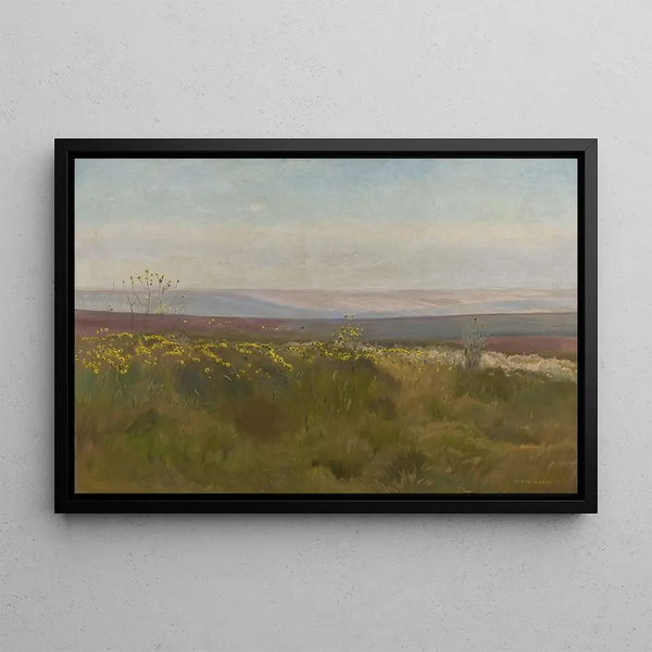Landscape of Podolia - Józef Chełmoński — framed artwork on a wall